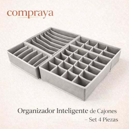 Organizador Inteligente de Cajones – Set 4 Piezas