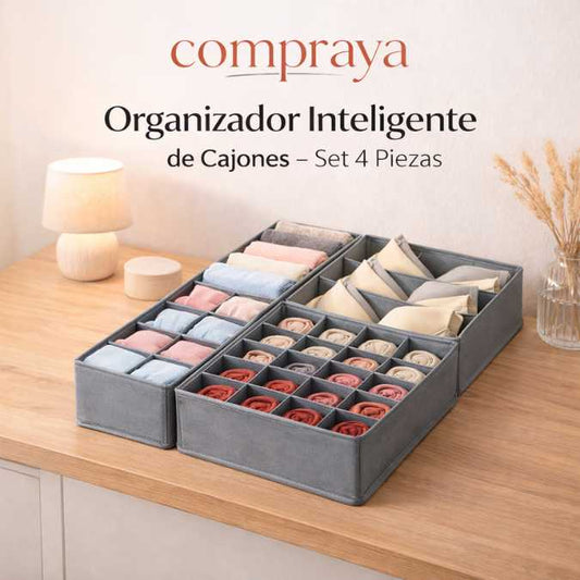 Organizador Inteligente de Cajones – Set 4 Piezas